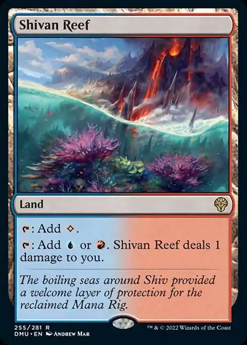 MtG Dominaria United Rare FOIL Shivan Reef #255