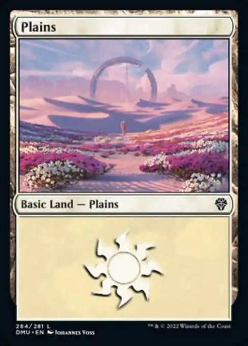 MtG Dominaria United Common Plains #264 [Prerelease FOIL]