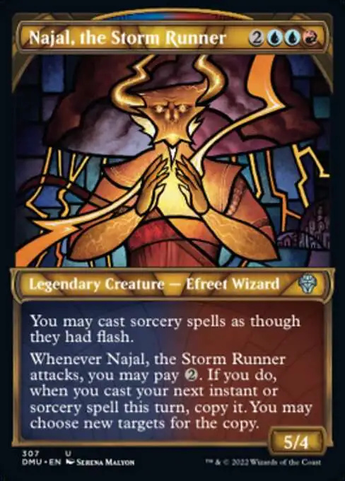 MtG Dominaria United Uncommon Najal, the Storm Runner #307 [Showcase]