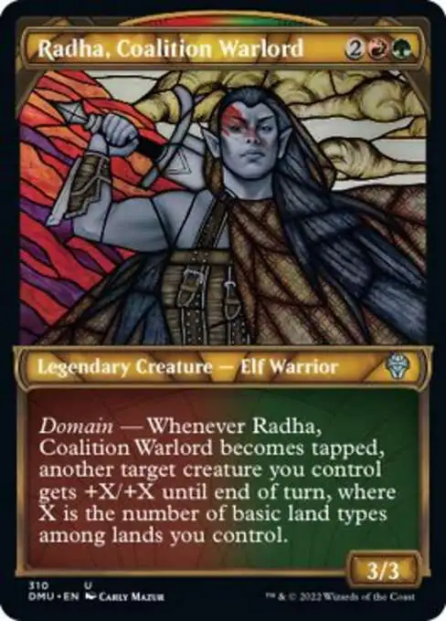 MtG Dominaria United Uncommon Radha, Coalition Warlord #310 [Showcase]