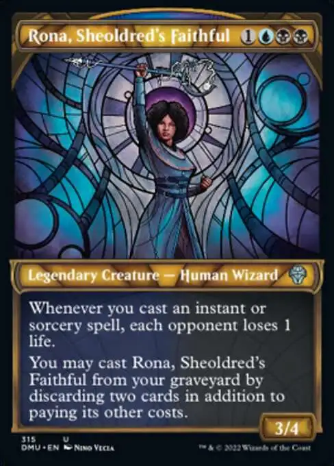 MtG Dominaria United Uncommon Rona, Sheoldred's Faithful #315 [Showcase]