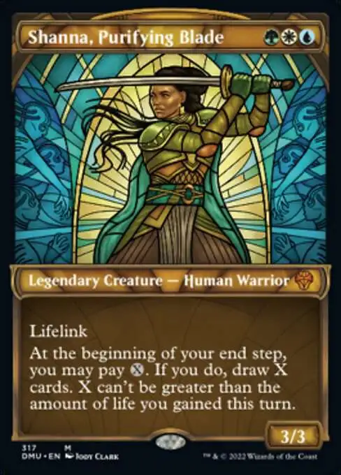 MtG Dominaria United Mythic Rare Shanna, Purifying Blade #317 [Showcase]