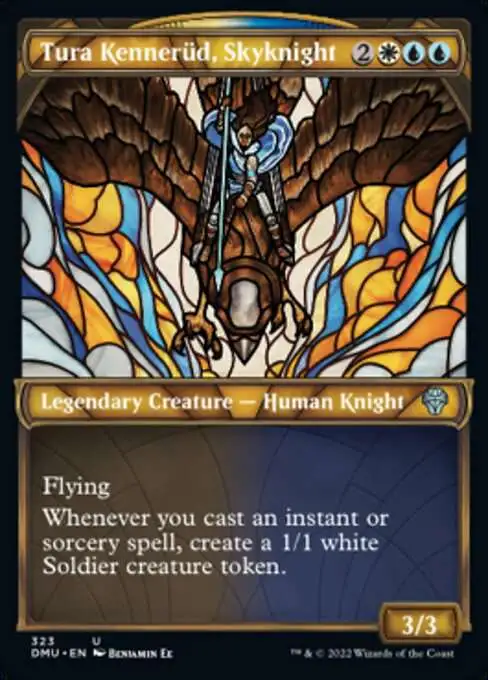 stained glass cards mtg Tamiyo, Collector of Tales (Stained Glass) (Secret Lair Drop Series) main image 1