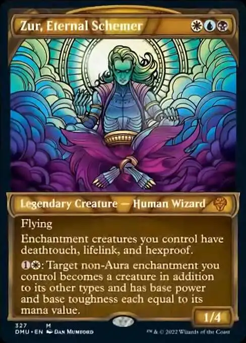 MtG Dominaria United Mythic Rare Zur, Eternal Schemer #327 [Showcase]