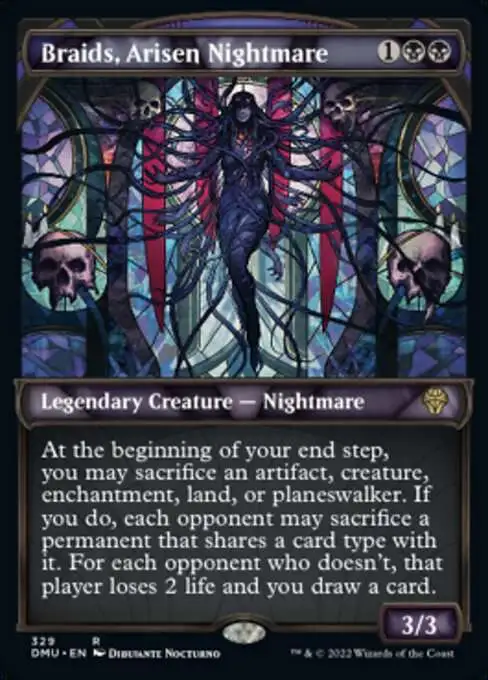 Magic The Gathering Dominaria United Single Card Rare Braids, Arisen  Nightmare 329 Textured Foil Cards - ToyWiz