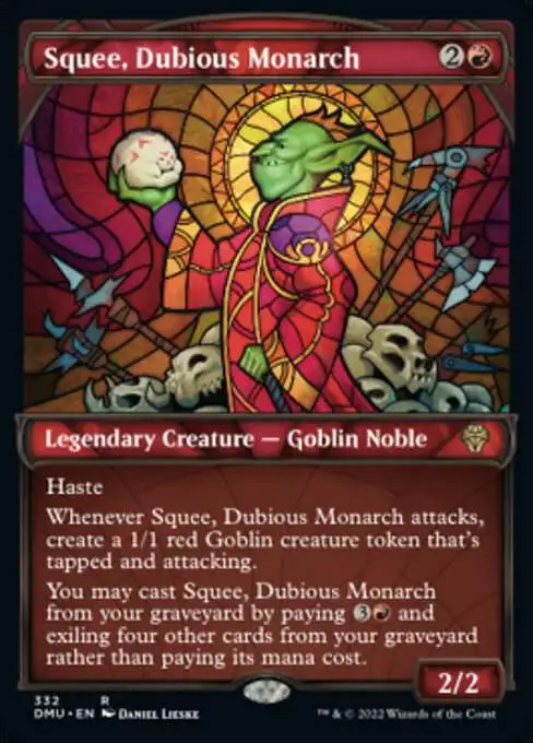 Magic The Gathering Dominaria United Single Card Rare Squee, Dubious Monarch  332 Textured Foil Cards - ToyWiz