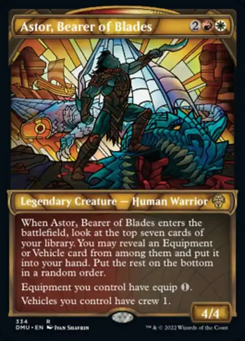 Magic The Gathering Dominaria United Single Card Rare Astor, Bearer of  Blades 334 Textured Foil Cards - ToyWiz