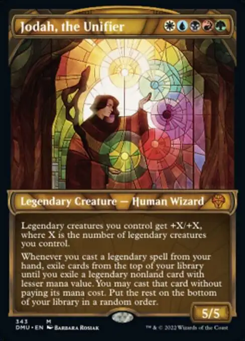 mtg best cards in dominaria united Magic The Gathering Single Card Mythic Rare Jodah, the Unifier 343 Textured Foil Dominaria United: Top Five Cards