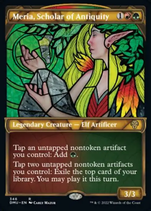 Magic The Gathering Dominaria United Single Card Rare Meria, Scholar of Antiquity 346 Textured Foil Cards - ToyWiz Magic The Gathering Dominaria United Single Card Rare Meria, Scholar of Antiquity 346 Textured Foil Cards - ToyWiz