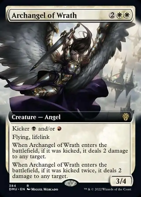 MtG Dominaria United Rare Archangel of Wrath #384 [Extended Art]