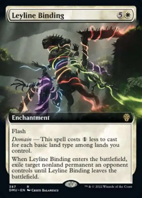 MtG Dominaria United Rare Leyline Binding #387 [Extended Art]