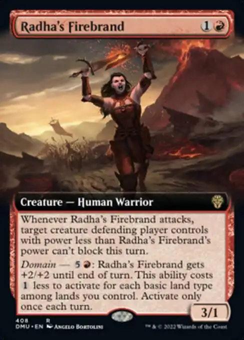 MtG Dominaria United Rare Radha's Firebrand #408 [Extended Art]