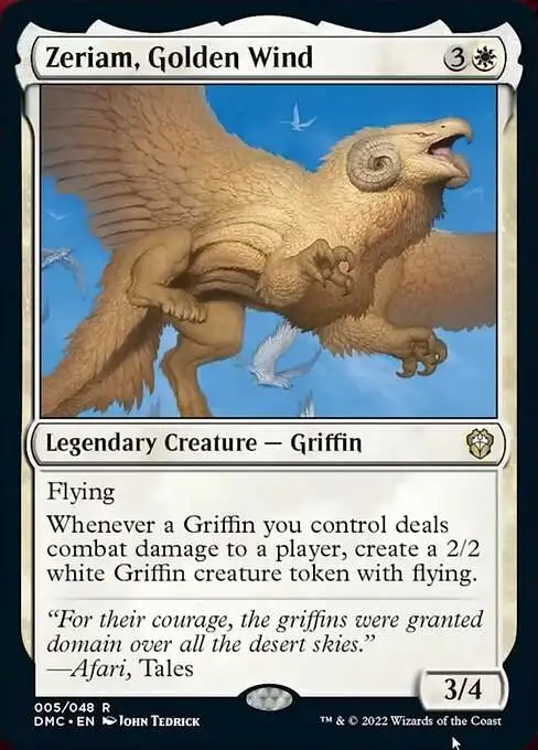 MtG Dominaria United Commander Rare Zeriam, Golden Wind #5