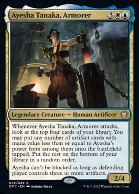 MtG Dominaria United Commander Rare Ayesha Tanaka, Armorer #29 [Legends Retold]