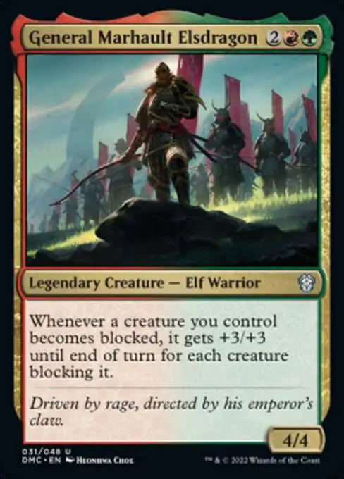 MtG Dominaria United Commander Uncommon General Marhault Elsdragon #31 [Legends Retold]