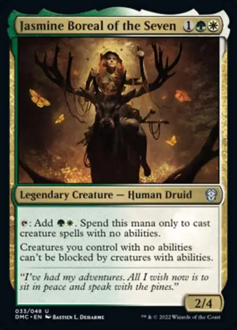 mtg dominaria united legends cards MtG Dominaria United Commander Uncommon Jasmine Boreal of the Seven #33  [Legends Retold FOIL]