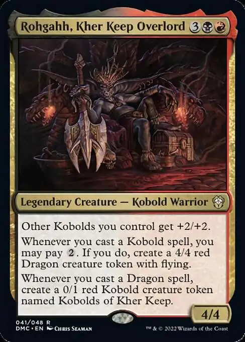 MtG Dominaria United Commander Rare Rohgahh, Kher Keep Overlord #41 [Legends Retold]