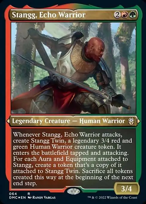 Magic The Gathering Dominaria United Commander Single Card Rare Stangg, Echo Warrior 64 Etched Foil - ToyWiz Magic The Gathering Dominaria United Commander Single Card Rare Stangg, Echo Warrior 64 Etched Foil - ToyWiz