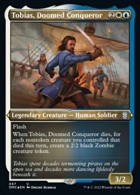 MtG Dominaria United Commander Uncommon Tobias, Doomed Conqueror #67 [Etched Foil]