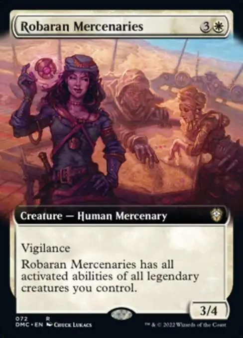 Magic The Gathering Dominaria United Commander Single Card Rare Robaran  Mercenaries 72 Extended Art - ToyWiz