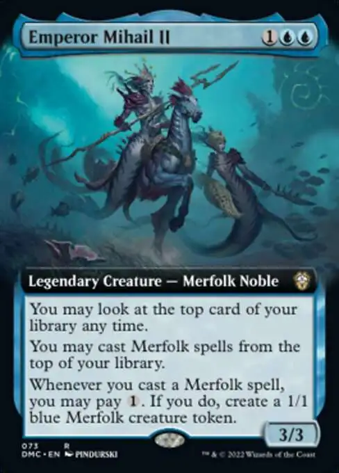 Magic The Gathering Dominaria United Commander Single Card Rare Emperor  Mihail II 73 Extended Art - ToyWiz