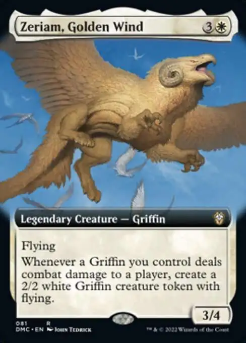 MtG Dominaria United Commander Rare Zeriam, Golden Wind #81 [Extended Art]