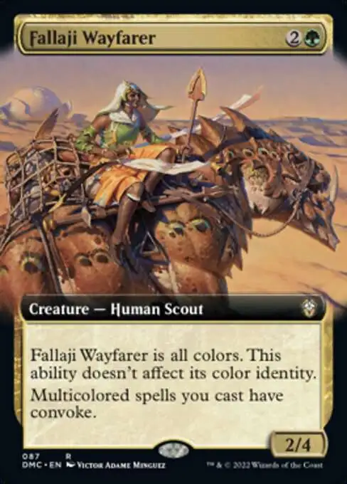 MtG Dominaria United Commander Rare Fallaji Wayfarer #87 [Extended Art]