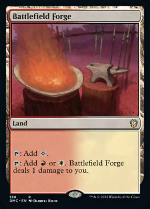 MtG Dominaria United Commander Rare Battlefield Forge #198