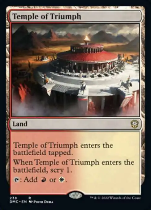 MtG Dominaria United Commander Rare Temple of Triumph #238
