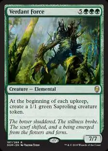 MtG Dominaria Rare Verdant Force #187