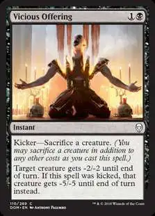 MtG Dominaria Common Foil Vicious Offering #110