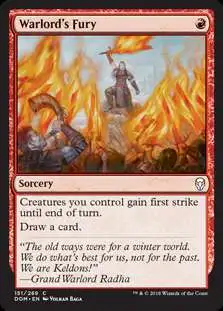 MtG Dominaria Common Warlord's Fury #151