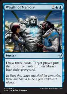 MtG Dominaria Uncommon Foil Weight of Memory #74
