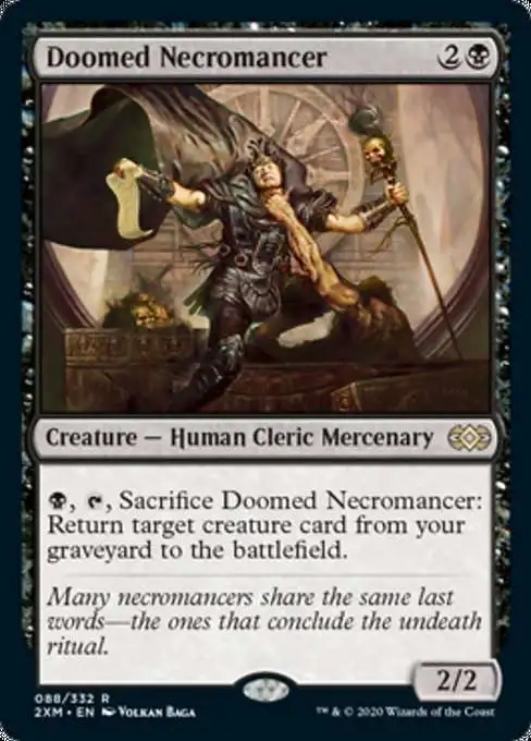 MtG Double Masters Rare Doomed Necromancer #88