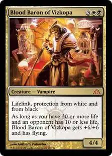 MtG Trading Card Game Dragon's Maze Mythic Rare Blood Baron of Vizkopa #57