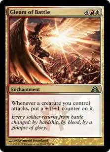 MtG Trading Card Game Dragon's Maze Uncommon Gleam of Battle #73