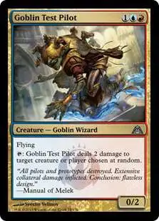 MtG Trading Card Game Dragon's Maze Uncommon Goblin Test Pilot #74