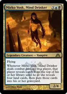 MtG Trading Card Game Dragon's Maze Rare Mirko Vosk, Mind Drinker #85