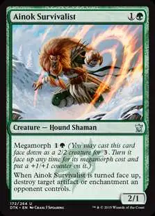 MtG Dragons of Tarkir Uncommon Foil Ainok Survivalist #172