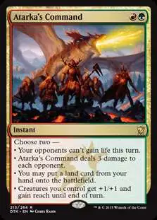 MtG Dragons of Tarkir Rare Atarka's Command #213