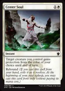 MtG Dragons of Tarkir Common Foil Center Soul #8