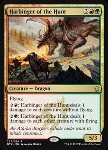 MtG Dragons of Tarkir Rare Harbinger of the Hunt #223