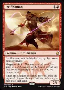 MtG Dragons of Tarkir Rare Foil Ire Shaman #141