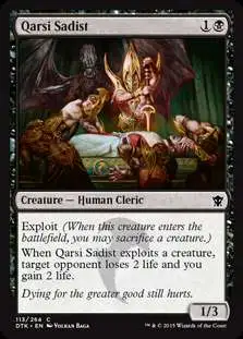 MtG Dragons of Tarkir Common Qarsi Sadist #113