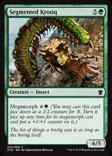 MtG Dragons of Tarkir Common Foil Segmented Krotiq #202