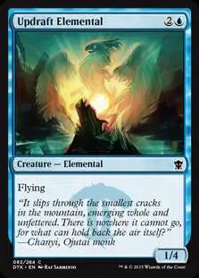 MtG Dragons of Tarkir Common Foil Updraft Elemental #82