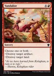 MtG Dragons of Tarkir Common Vandalize #165