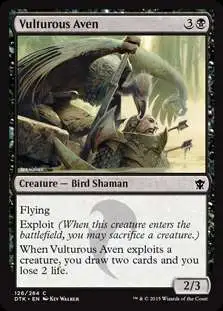 MtG Dragons of Tarkir Common Foil Vulturous Aven #126