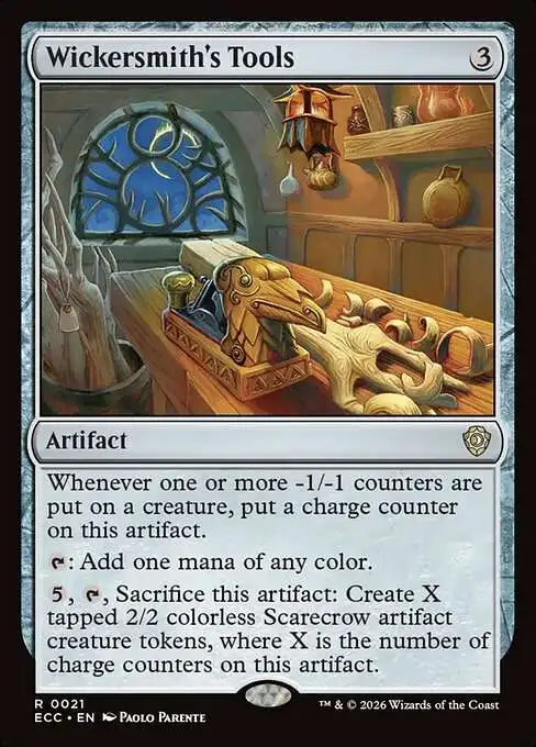Magic The Gathering Lorwyn Eclipsed Commander Single Card Rare Wickersmiths  Tools 21 - ToyWiz