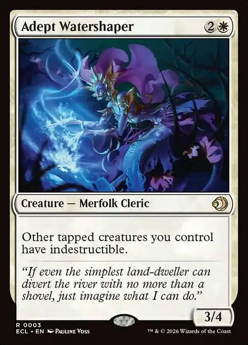 MtG Lorwyn Eclipsed Rare Adept Watershaper #3